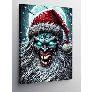 Kanvas Tablo Korkutucu Noel Baba 100x140 cm