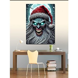Kanvas Tablo Korkutucu Noel Baba 100x140 cm