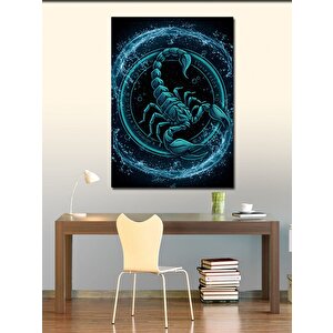 Kanvas Tablo Parlayan Akrep Motifi 50x70 cm