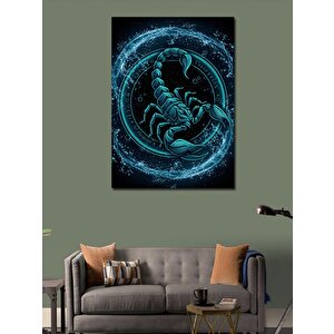 Kanvas Tablo Parlayan Akrep Motifi 50x70 cm