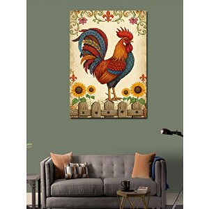 Kanvas Tablo Tavuk Ve Ayçiçekleri 70x100 cm