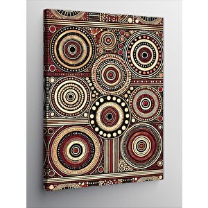 Kanvas Tablo Renkli Mandala Deseni 100x140 cm