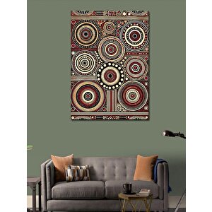 Kanvas Tablo Renkli Mandala Deseni 100x140 cm