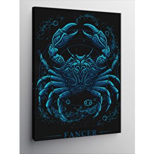 Kanvas Tablo Karanlık Yengeç Figürü 70x100 cm