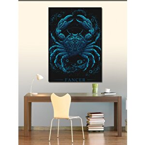 Kanvas Tablo Karanlık Yengeç Figürü 70x100 cm