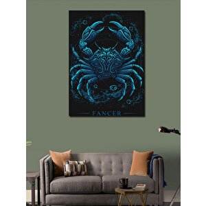 Kanvas Tablo Karanlık Yengeç Figürü 70x100 cm