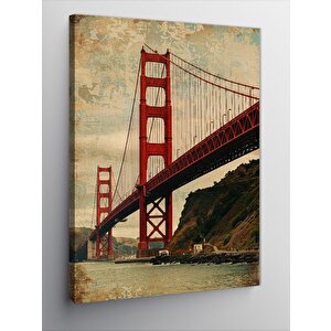 Kanvas Tablo Golden Gate Köprüsü 50x70 cm