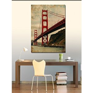 Kanvas Tablo Golden Gate Köprüsü 50x70 cm