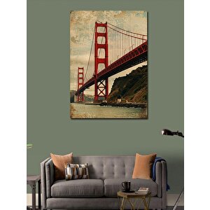Kanvas Tablo Golden Gate Köprüsü 50x70 cm