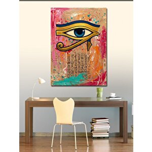 Kanvas Tablo Ra'nın Gözü Ve Yazılar 70x100 cm