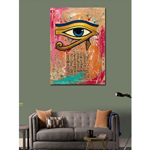 Kanvas Tablo Ra'nın Gözü Ve Yazılar 70x100 cm