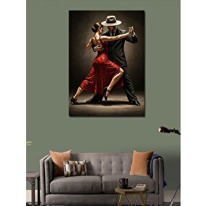 Kanvas Tablo Kırmızı Elbiseli Tango 50x70 cm