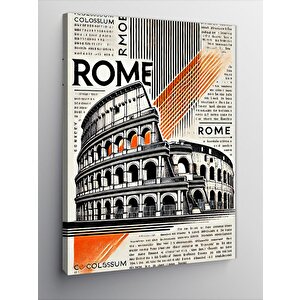 Kanvas Tablo Roma Kolezyum Posteri 70x100 cm