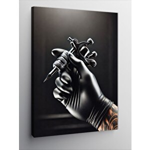 Kanvas Tablo Dövmeci Ve Dövme Makinesi 100x140 cm