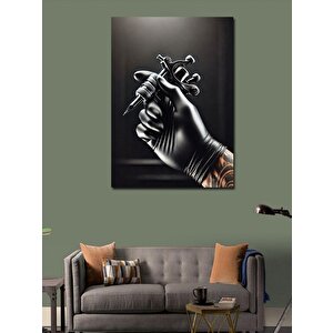 Kanvas Tablo Dövmeci Ve Dövme Makinesi 100x140 cm