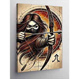 Kanvas Tablo Okçu Ve Hedef 100x140 cm