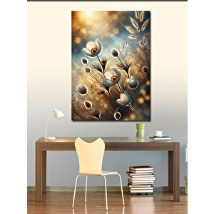 Kanvas Tablo Pamuk Dalları Çizimi 100x140 cm