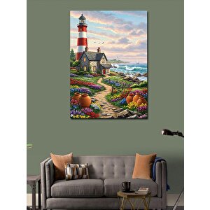 Kanvas Tablo Liman Ve Fener Manzarası 50x70 cm