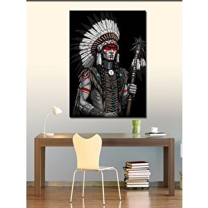 Kanvas Tablo Kızılderili Reisi 70x100 cm