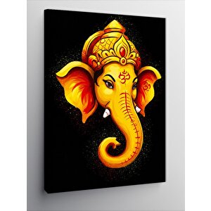 Kanvas Tablo Altın Ganesh Figürü 70x100 cm