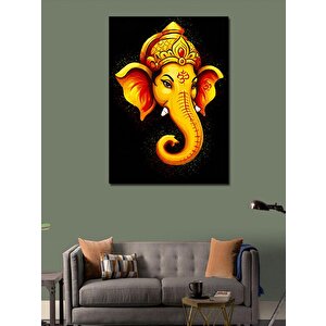 Kanvas Tablo Altın Ganesh Figürü 70x100 cm