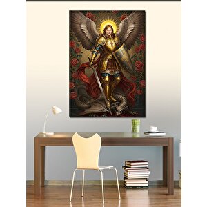 Kanvas Tablo Altın Zırhlı Melek 50x70 cm