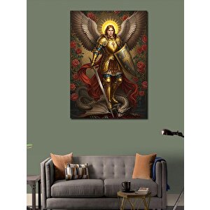 Kanvas Tablo Altın Zırhlı Melek 70x100 cm