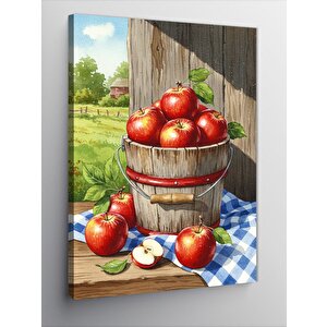 Kanvas Tablo Elma Sepeti Manzarası 50x70 cm