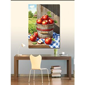 Kanvas Tablo Elma Sepeti Manzarası 50x70 cm