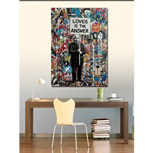 Kanvas Tablo Love Is The Answer 100x140 cm