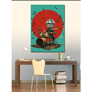 Kanvas Tablo Davul Çalan Müzisyen 50x70 cm