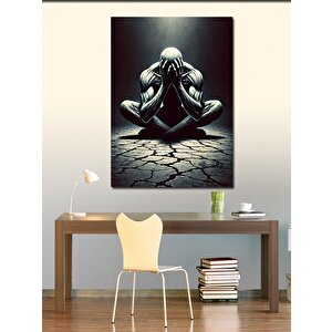 Kanvas Tablo Meditasyon Yapan Figür 100x140 cm