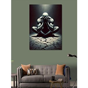 Kanvas Tablo Meditasyon Yapan Figür 100x140 cm