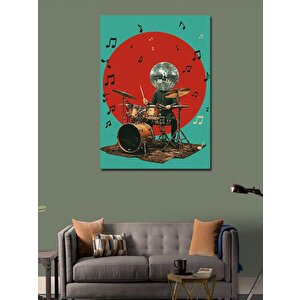 Kanvas Tablo Davul Çalan Müzisyen 70x100 cm