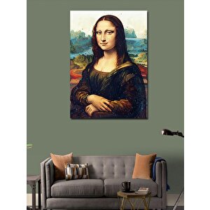 Kanvas Tablo Mona Lisa Klasik Portre 70x100 cm