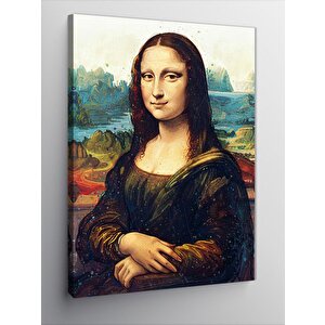 Kanvas Tablo Mona Lisa Klasik Portre 100x140 cm