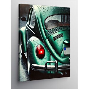 Kanvas Tablo Retro Yeşil Vosvos 50x70 cm
