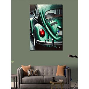 Kanvas Tablo Retro Yeşil Vosvos 50x70 cm