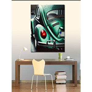 Kanvas Tablo Retro Yeşil Vosvos 100x140 cm