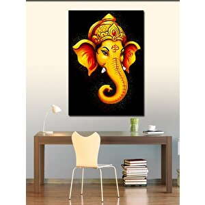 Kanvas Tablo Altın Ganesh Figürü 50x70 cm