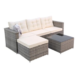 Savanna | Rehome Rattan Puflu L Köşe Koltuk | 708