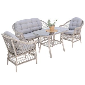 Eterna X | Rehome İkili Rattan Bahçe Oturma Grubu | 707