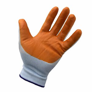 12 Adet L-xxl Genel Maksatlı Nitril Koruyucu İş Eldiveni Sarı
