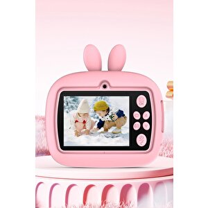 Torima Trm-cmr18 Pembe Dijital Video Fotoğraf Çocuk Kamerası Anlık Termal Resim Kağıt Baskılı Yazıcı