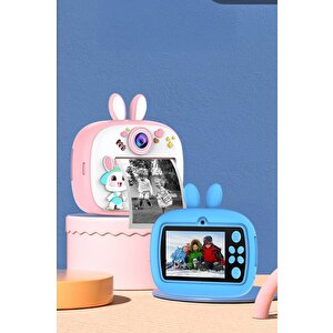 Torima Trm-cmr18 Pembe Dijital Video Fotoğraf Çocuk Kamerası Anlık Termal Resim Kağıt Baskılı Yazıcı