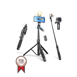 Torima L16 Çok Amaçlı Tripod Selfie Kumandalı 153 Cm Anroid İos Go Pro Uyumlu