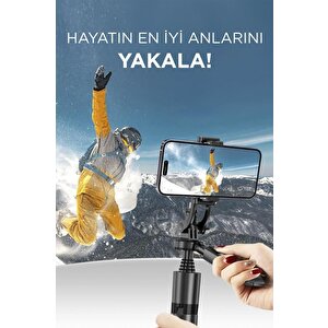 Torima L16 Çok Amaçlı Tripod Selfie Kumandalı 153 Cm Anroid İos Go Pro Uyumlu