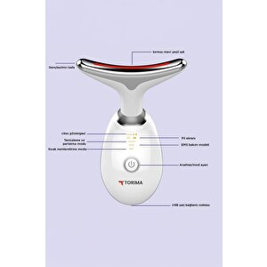 Torima Es-1081 Yüz Ve Boyun Kırşıklık Giderici Ems Güzellik Cihazı Gıdık,sarkma,kırışıklık Önleyici