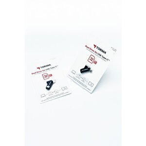 Torima Siyah 32gb Çift Sürücülü Usb-type-c Otg