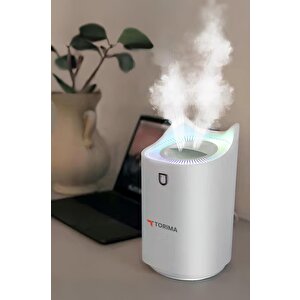 Torima H7 Beyaz 3000ml Ultrasonik Renkli Hava Nemlendirici Buhar Makinesi Ve Aroma Difüzörü
